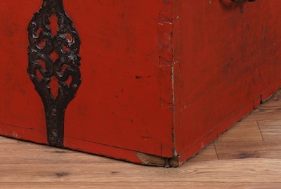 Lot 74 - A vintage Danish marriage trunk