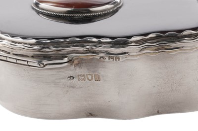 Lot 396 - An Edwardian silver mounted jewel box