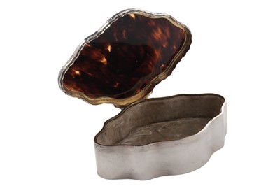 Lot 396 - An Edwardian silver mounted jewel box