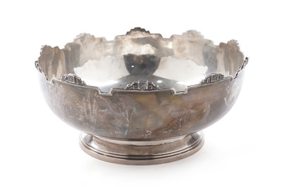 Lot 16 - A George VI silver rose bowl