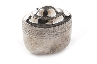 Lot 137 - A late Victorian silver tea caddy