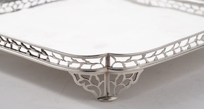 Lot 53 - A 20th century Dutch silver salver or tray