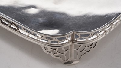 Lot 53 - A 20th century Dutch silver salver or tray