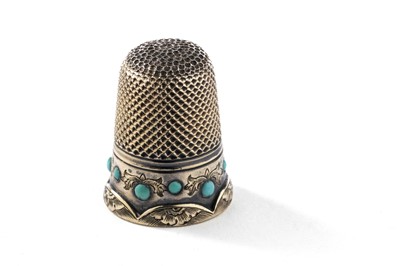 Lot 337 - A Victorian silver gilt thimble