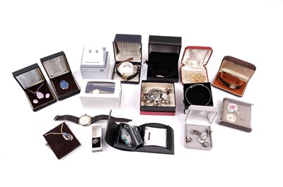 Lot 231 - A selection of wristwatches and costume jewellery