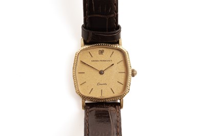 Lot 233 - A Girard Perregaux gilt metal cased quartz wristwatch