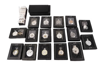 Lot 939 - A collection of Atlas Editions The Heritage Collection pocket watches; and other items