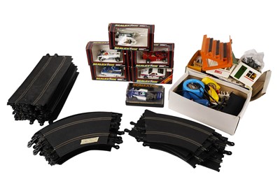 Lot 195 - ﻿A selection of Scalextric models and accessories