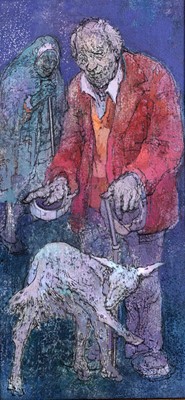 Lot 165 - Anda Paterson RSW RGI - The Beggar of Tarnia | mixed media