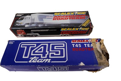 Lot 196 - ﻿A Scalextric 'T45 Team Road Train' and 'Juggernaut Road Train'