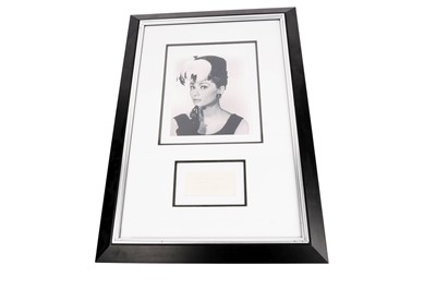 Lot 225 - An Audrey Hepburn autograph