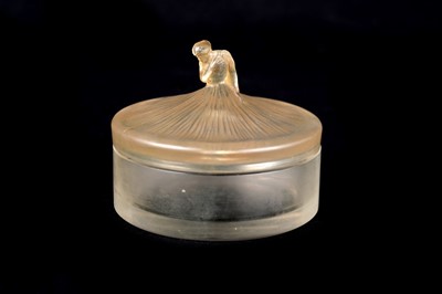 Lot 1020 - A Lalique 'Degas' number 66 powder bowl and cover