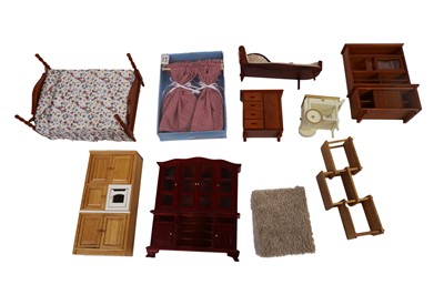 Lot 255 - A collection of modern doll’s house furniture