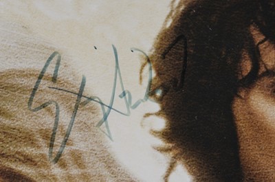 Lot 294 - Two signed Lord of the Rings film posters; and a Lord of the Rings 'Middle Earth' map poster