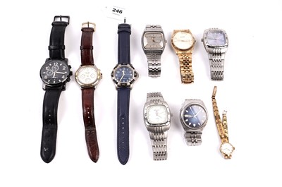 Lot 246 - A selection of wristwatches