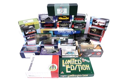 Lot 176 - A selection of diecast model vehicles including: Cararama, Corgi, and others