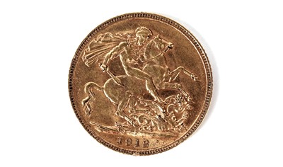 Lot 160 - A George V gold sovereign 1912