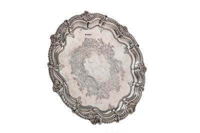 Lot 1033 - An Edward VII silver salver