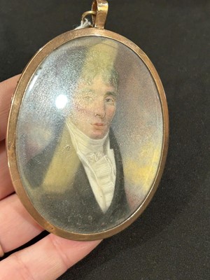 Lot 926 - Peter Paillou II - Portrait miniature of a Regency gentleman | portrait miniature