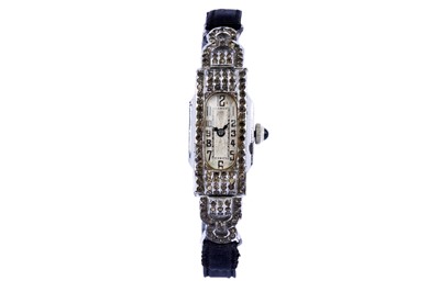 Lot 87 - An Art Deco silver cocktail watch