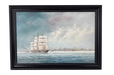 Lot 288 - Frederick Tordoff - Off the Coast at North Shields | oil