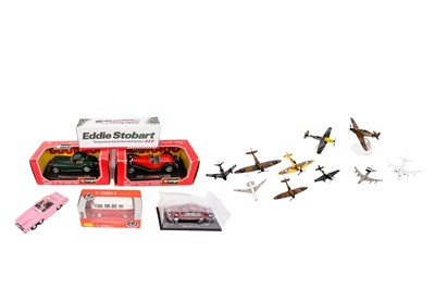 Lot 132 - A collection of diecast model vehicles; and a collection of loose diecast Corgi model aircrafts