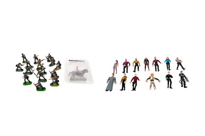 Lot 329 - A collection of Britains military figures; a collection of Playmates articulated Star Trek figures