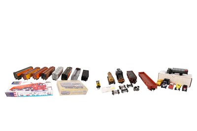 Lot 8 - A collection of unboxed 0 scale rolling stock, locomotives and more