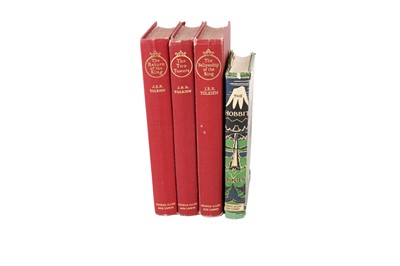 Lot 1110 - Tolkein (J.R.R.) Lord of the Rings and Hobbit volumes