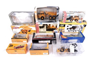 Lot 184 - A selection of CAT and JCB diecast model vehicles makers including: Joal, Corgi, and others