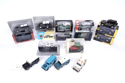 Lot 185 - ﻿A selection of diecast model Land Rovers, by Corgi and other makers