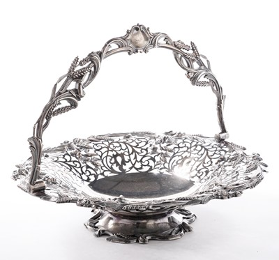 Lot 70 - A Victorian silver basket