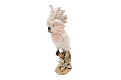 Lot 419 - A Royal Dux figure of a cockatoo