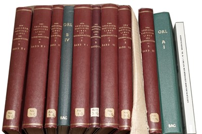 Lot 1076 - Der Obergermanisch-Raetisphe Limes Des Romerreiches, various volumes