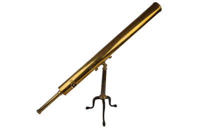 Lot 826 - A late 19th Century lacquered brass celestial telescope