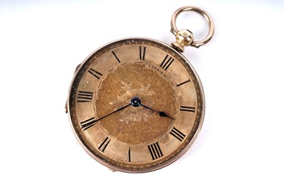 Lot 249 - An 18ct yellow gold cased fob watch