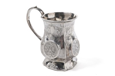 Lot 1010 - A Victorian silver christening mug, by Hilliard & Thomason, Birmingham 1864