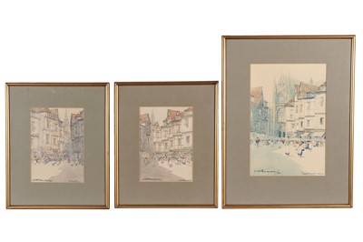 Lot 41 - Victor Noble Rainbird - Three Continental landscapes | watercolours