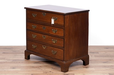 Lot 139 - A George III mahogany secretaire chest of drawers