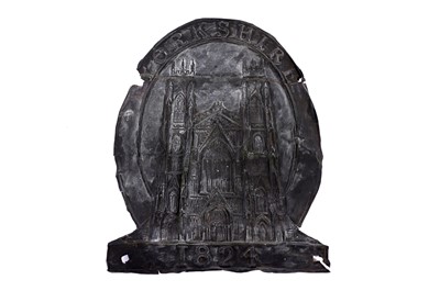 Lot 717 - A 19th Century fire marker/plaque embossed