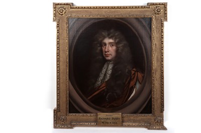 Lot 1120 - Circle of Sir Godfrey Kneller - Portrait of Richard Pusey | oil