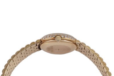 Lot 750 - Paul Laurin: an 18ct yellow gold and diamond cocktail watch