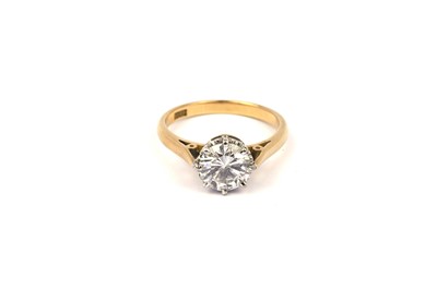 Lot 751 - A single stone diamond ring