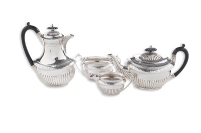 Lot 191 - An Edwardian/George V four-piece silver tea set