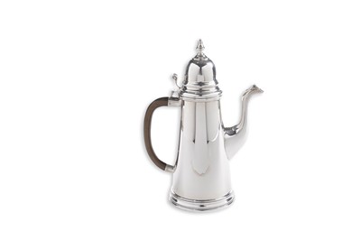 Lot 26 - An Elizabeth II Irish silver coffee pot