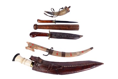 Lot 134 - A selection of knives; and other items