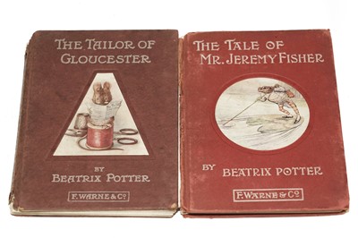 Lot 1038 - Potter (Beatrix) The Tailor of Gloucester & The Tale of Mr. Jeremy Fisher