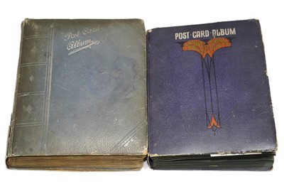 Lot 1003 - A selection of late 19th Century and later postcards albums; and cigarette card albums