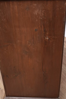 Lot 129 - A Victorian stained soft wood chest of drawers