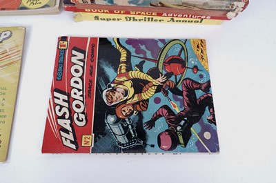Lot 295 - Vintage British Sci-Fi annuals and comics; together with press-out flying models